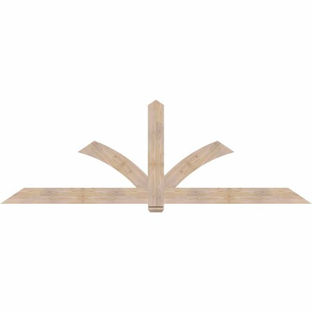 Ekena Millwork Redmond Smooth Timber Gable Bracket, Douglas Fir, 108"W x 36"H x 1 1/2"D x 5 1/2"F, 8/12 Pitch GBW108X36X0206RED00SDF